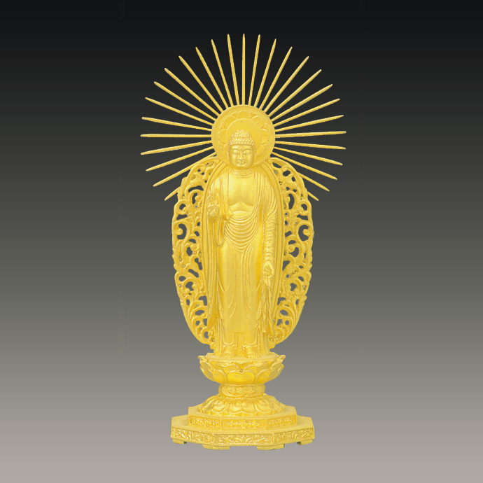 純金製　仏像　阿弥陀如来（西） 400g
