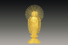 純金製　仏像　阿弥陀如来（西） 650g